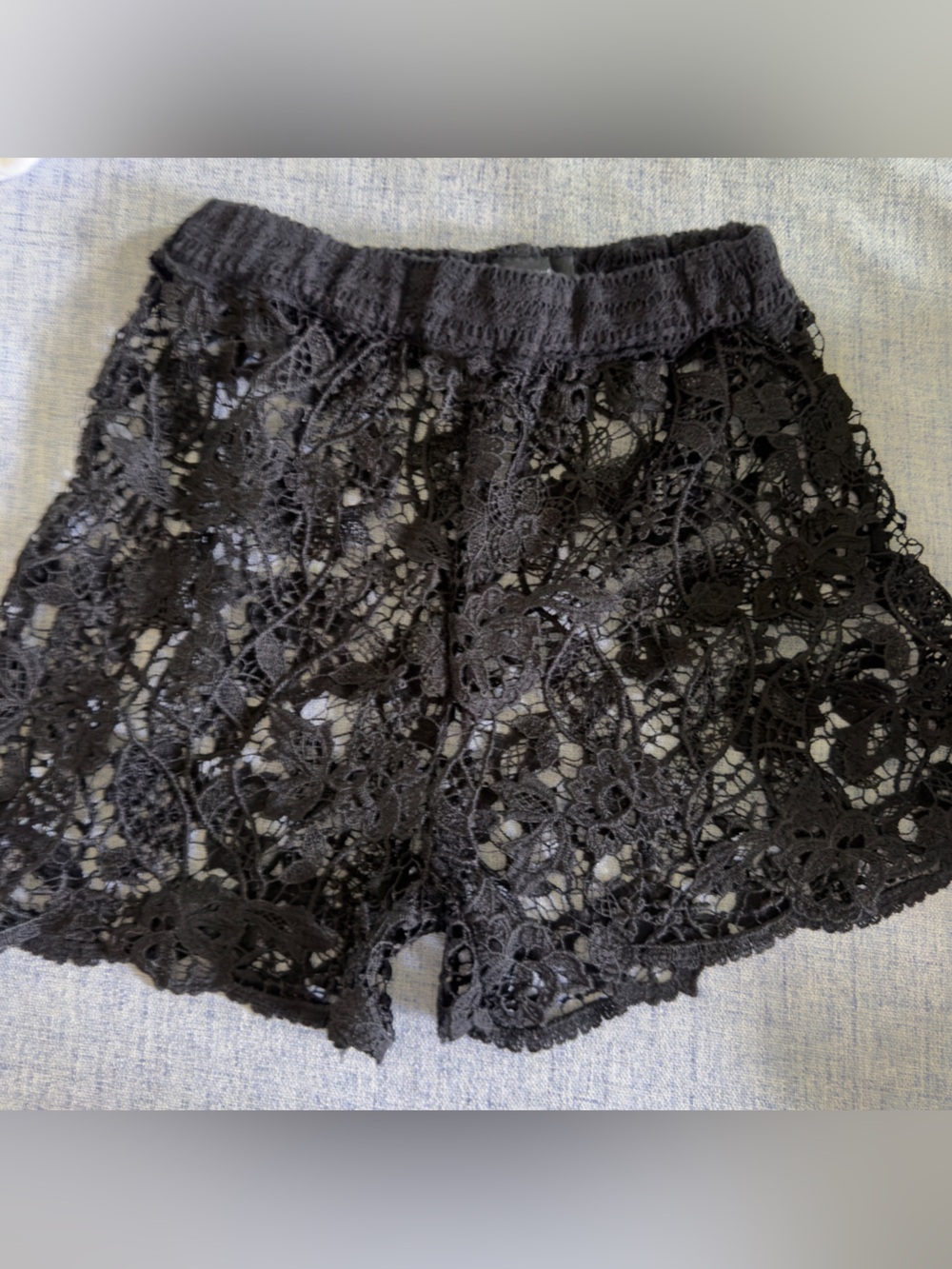 Atmosphere Black Lace Crochet Boyshorts